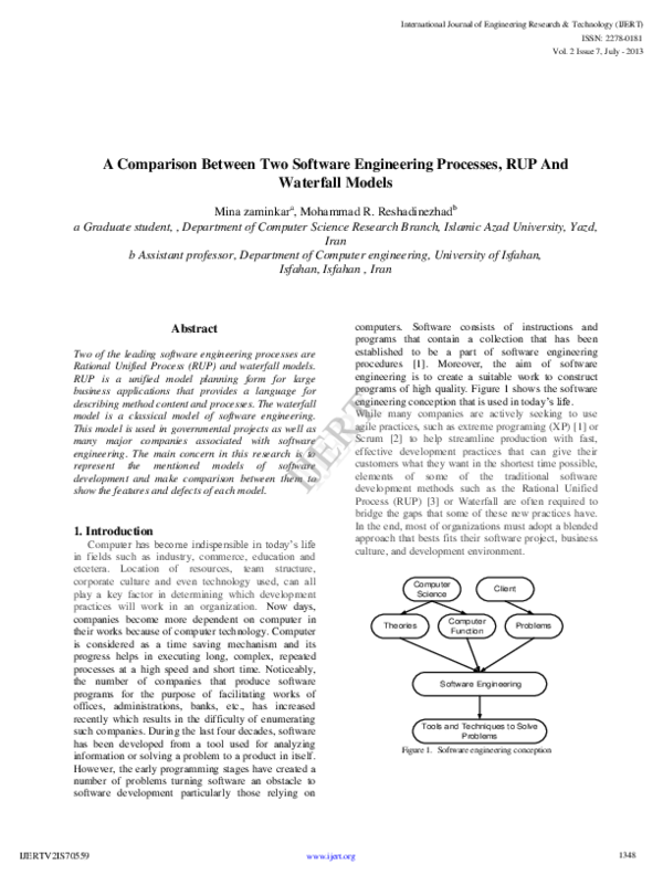 (PDF) A Comparison Between Two Software Engineering Processes, RUP And ...