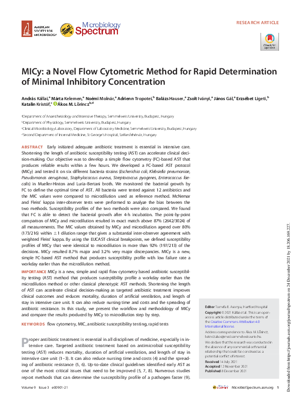 (PDF) MICy: a Novel Flow Cytometric Method for Rapid Determination of ...