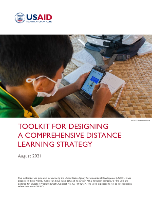(PDF) Toolkit for Designing a Comprehensive Distance Learning Strategy