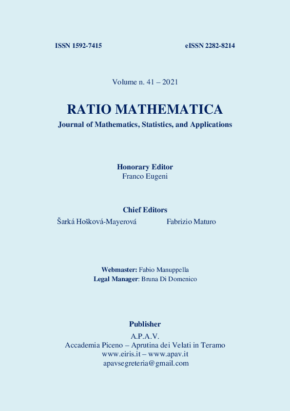 ブルーナ PDF) Ratio Mathematica 41 2021