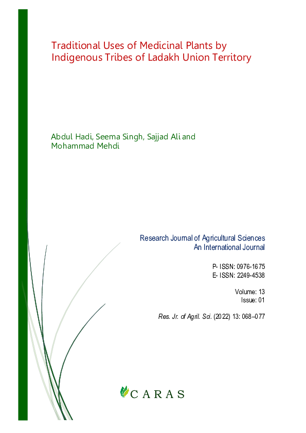 (PDF) Traditional Uses of Medicinal Plants by Indigenous Tribes of ...