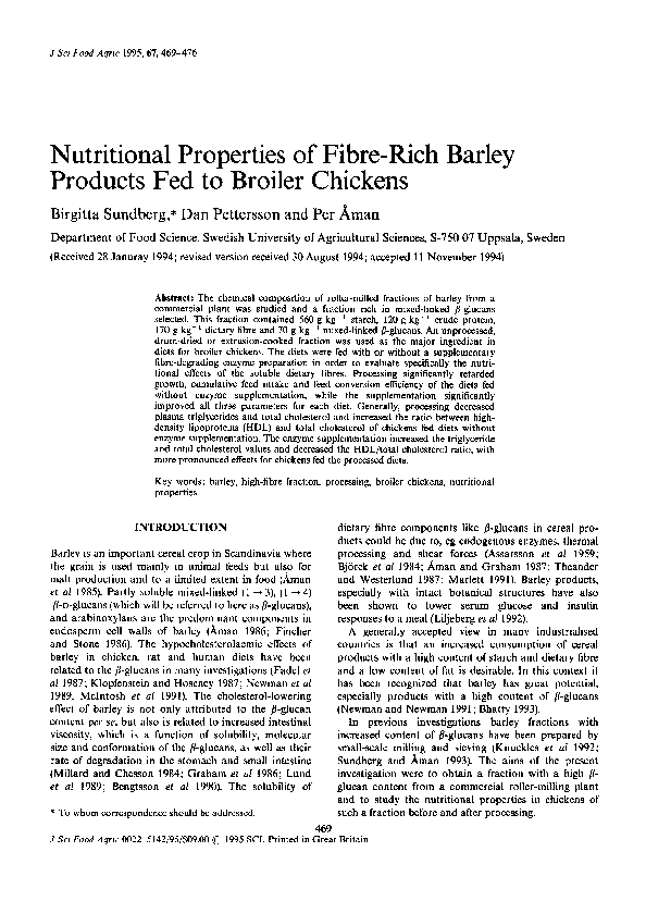 (PDF) Nutritional properties of fibre-rich barley products fed to ...
