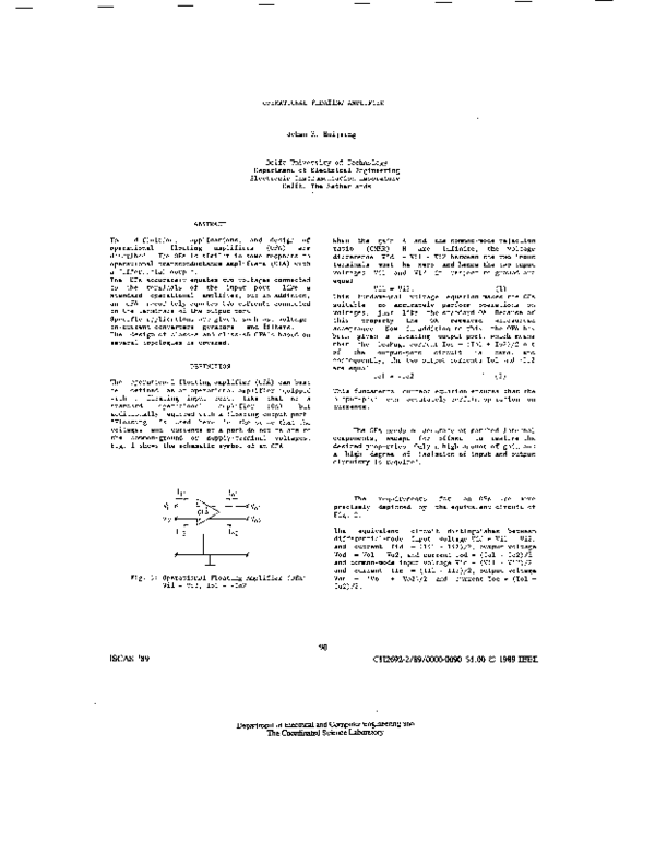 (PDF) Operational floating amplifier Johan Huijsing Academia.edu