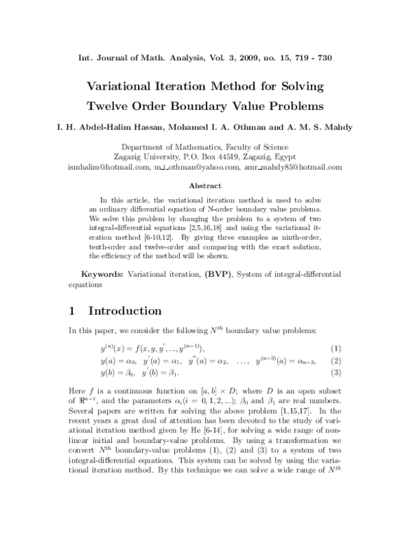 (PDF) Variational iteration method for solving twelve order boundary ...