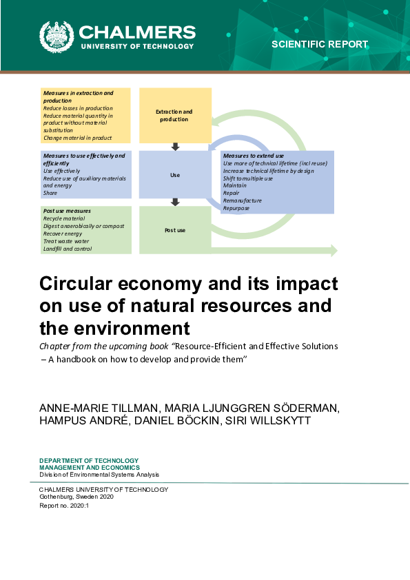 (PDF) Circular economy and its impact on use of natural resources and ...