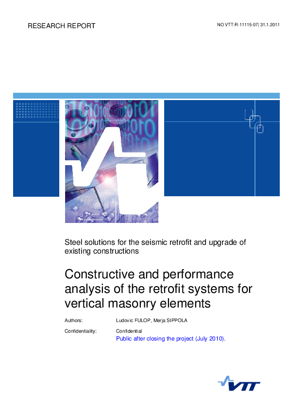 (PDF) Steel solutions for the seismic retrofit and upgrade of existing ...