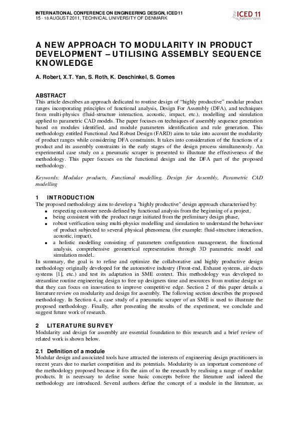 (PDF) A new approach to modularity in product development – utilising ...