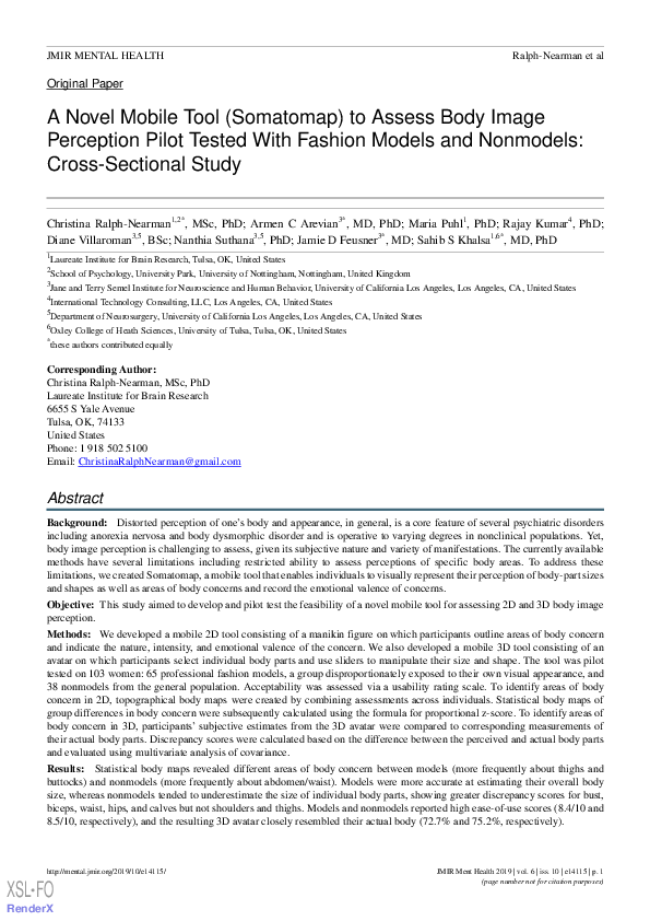 (PDF) A Novel Mobile Tool (Somatomap) to Assess Body Image Perception ...