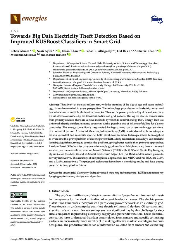 (PDF) Towards Big Data Electricity Theft Detection Based on Improved ...