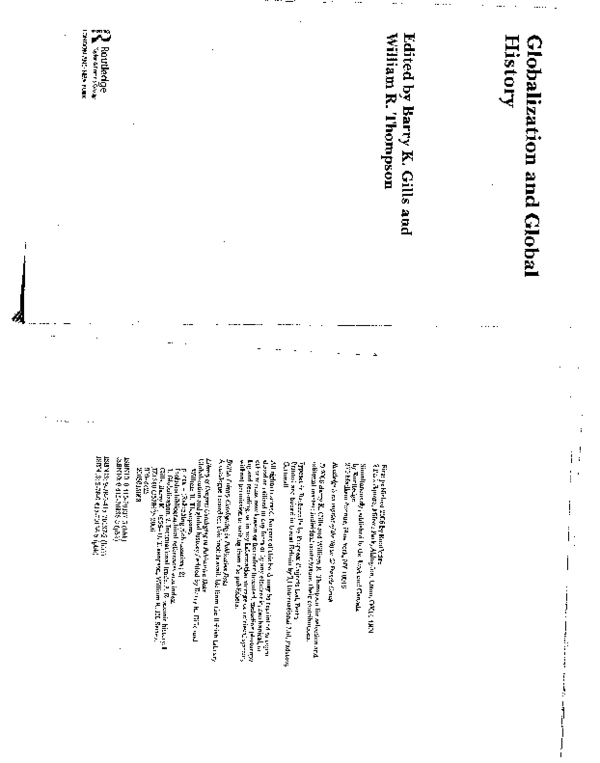Growth/Decline Phases and Semiperipheral Development in the Ancient Mesopotamian and Egyptian World-Systems. 2006. Pp. 114-138 in Globalization and Global History edited by Barry K. Gills and William R. Thompson. London: Routledge.