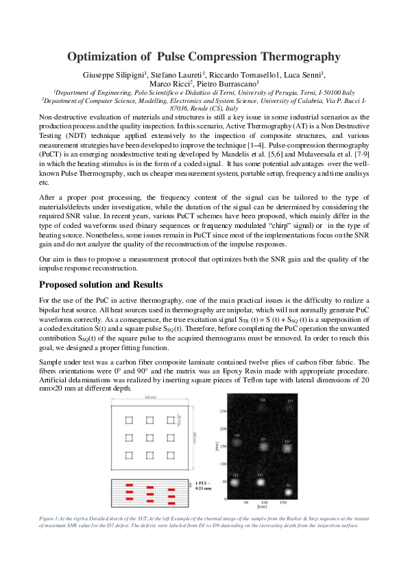 (PDF) Optimization of Pulse Compression Thermography