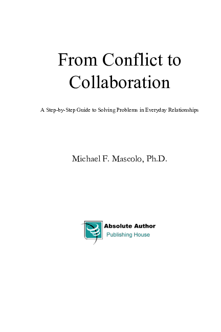 From Conflict to Collaboration: Solve Everyday Relationship Problems