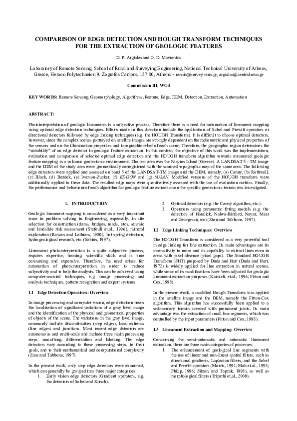 (PDF) Comparison of Edge Detection and Hough Transform Techniques for ...