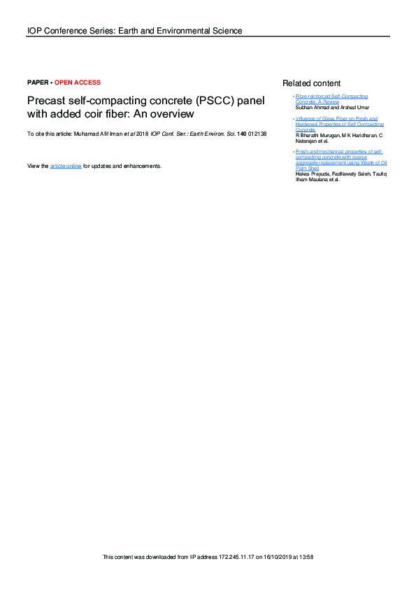 (PDF) Precast self-compacting concrete (PSCC) panel with added coir ...