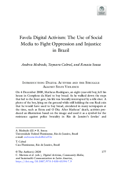(PDF) Favela Digital Activism: The Use of Social Media to Fight ...