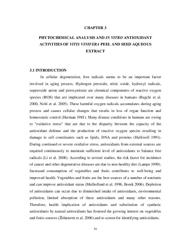 (PDF) Phytochemical Analysis and in Vitro Antioxidant Activity of a ...