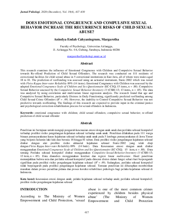 (PDF) Does Emotional Congruence and Compulsive Sexual Behavior Increase ...