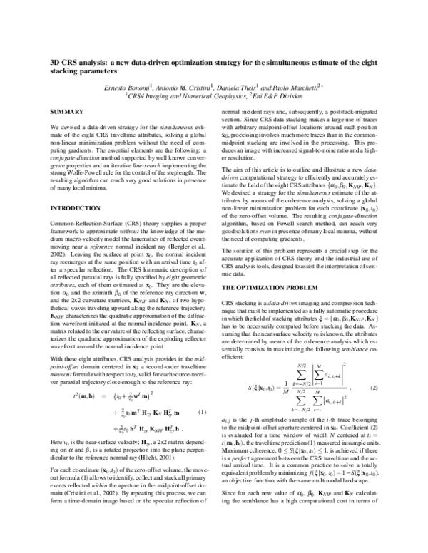 (PDF) 3 D CRS analysis : a new data-driven optimization strategy for ...