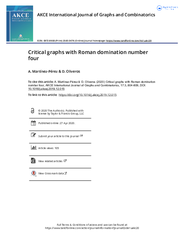 (PDF) Characterization of Critical Graphs with Roman Domination 4