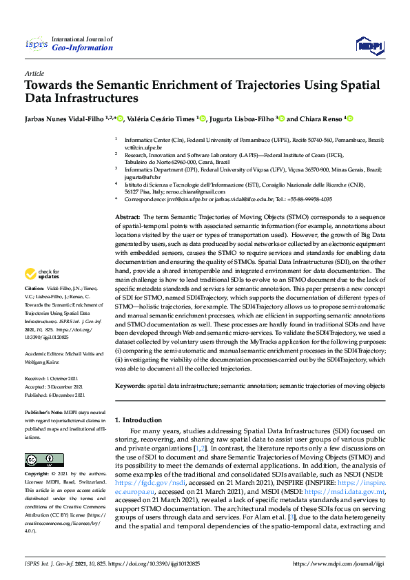 (PDF) Towards the Semantic Enrichment of Trajectories Using Spatial ...
