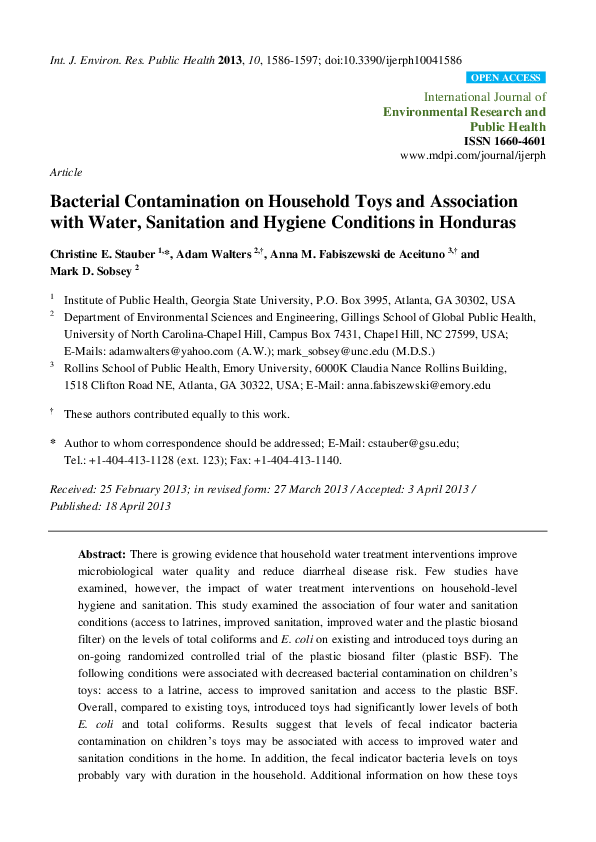 (PDF) These authors contributed equally to this work. OPEN ACCESS