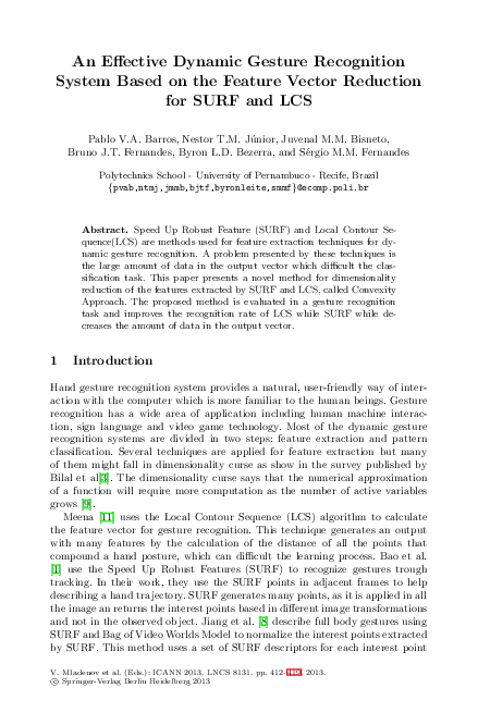 (PDF) An Effective Dynamic Gesture Recognition System Based on the ...