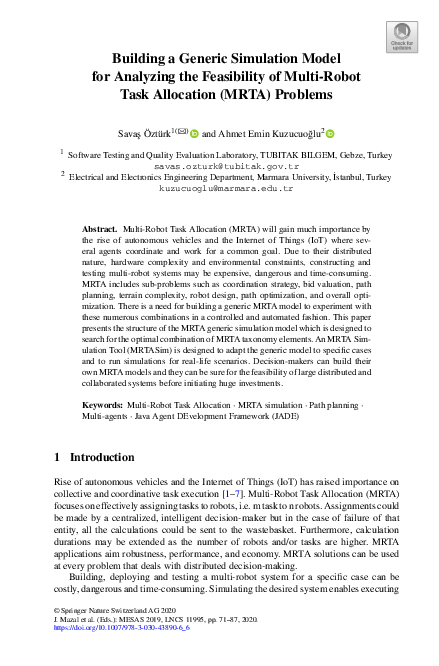 (PDF) Building a Generic Simulation Model for Analyzing the Feasibility ...
