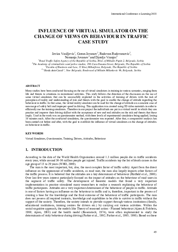(PDF) Influence of Virtual Simulator on the Change of Views on ...