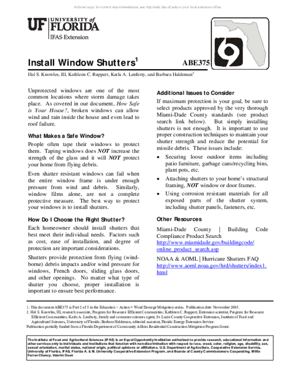 (PDF) Install Window Shutters