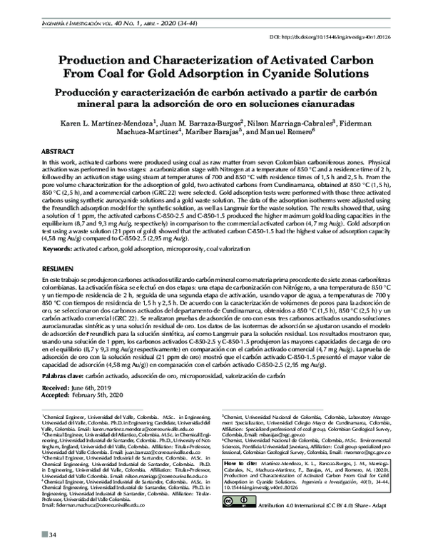 (PDF) Production and characterization of activated carbon from coal for ...