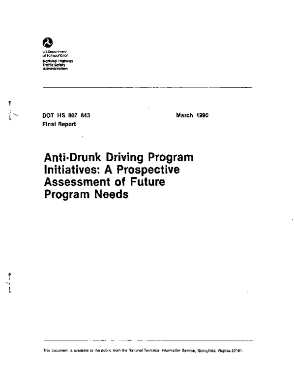 (PDF) Anti-Drunk Driving Program Initiatives: A Prospect Assessment of ...