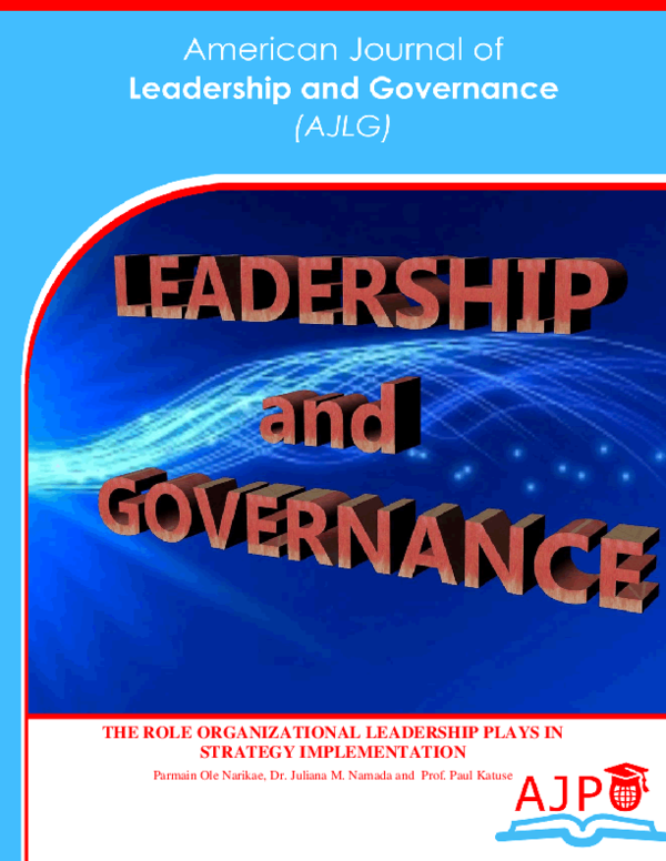 (PDF) The Role Organizational Leadership Plays in Strategy Implementation