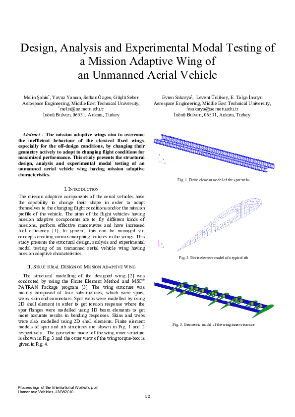(PDF) Design, Analysis and Experimental Modal Testing of a Mission ...