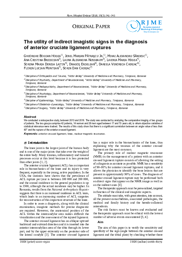(PDF) The utility of indirect imagistic signs in the diagnosis of ...