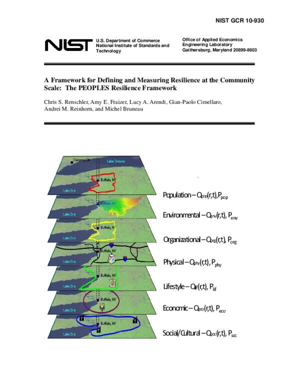 (PDF) A Framework for defining and measuring resilience at the ...