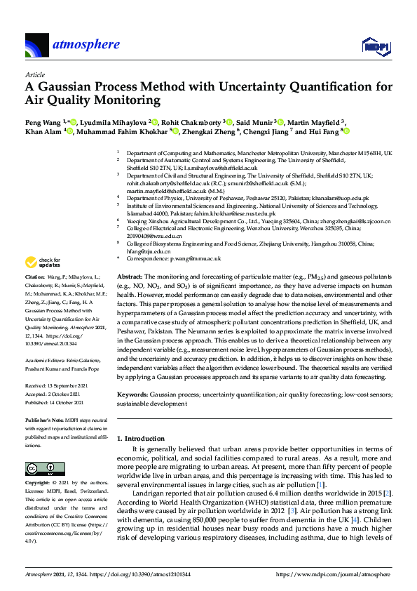 (PDF) A Gaussian Process Method with Uncertainty Quantification for Air ...