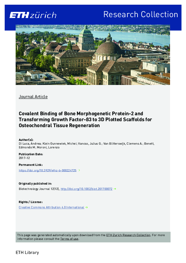 (PDF) Covalent binding of bone morphogenetic protein-2 and transforming ...