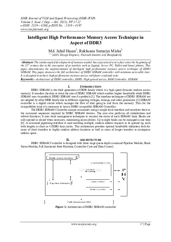 (PDF) Intelligent High Performance Memory Access Technique in Aspect of ...