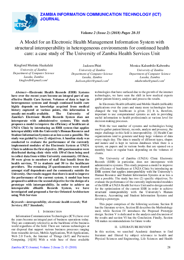 (PDF) A Model for an Electronic Health Information Management System ...