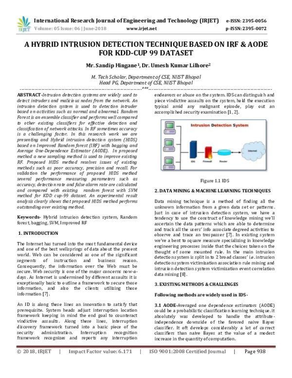 (PDF) A Hybrid Intrusion Detection Technique Based on Irf & Aode for ...