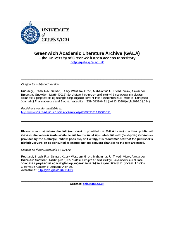 (PDF) Greenwich Academic Literature Archive (GALA)