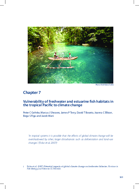(PDF) Vulnerability of freshwater and estuarine fish habitats in the ...