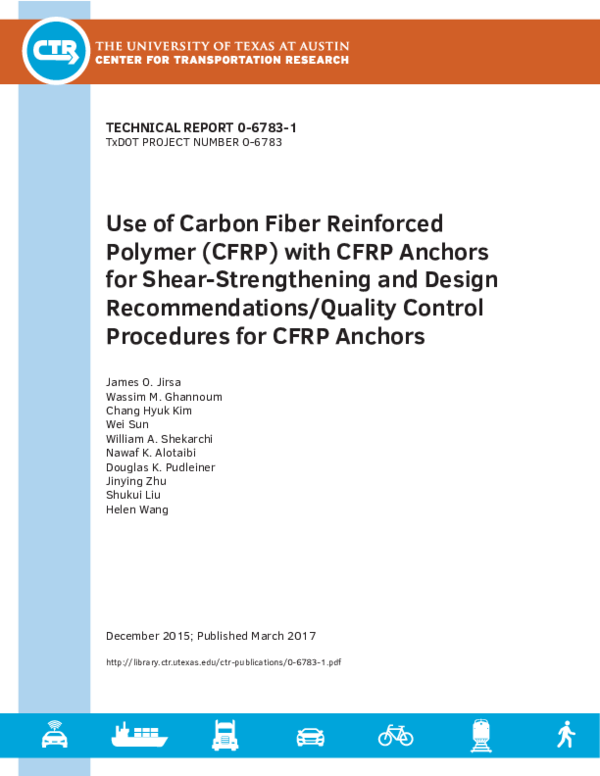 (PDF) Use of Carbon Fiber Reinforced Polymer (CFRP) with CFRP Anchors ...