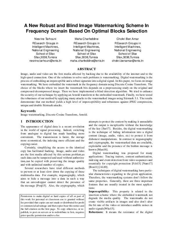 (PDF) A New Robust and Blind Image Watermarking Scheme In Frequency ...