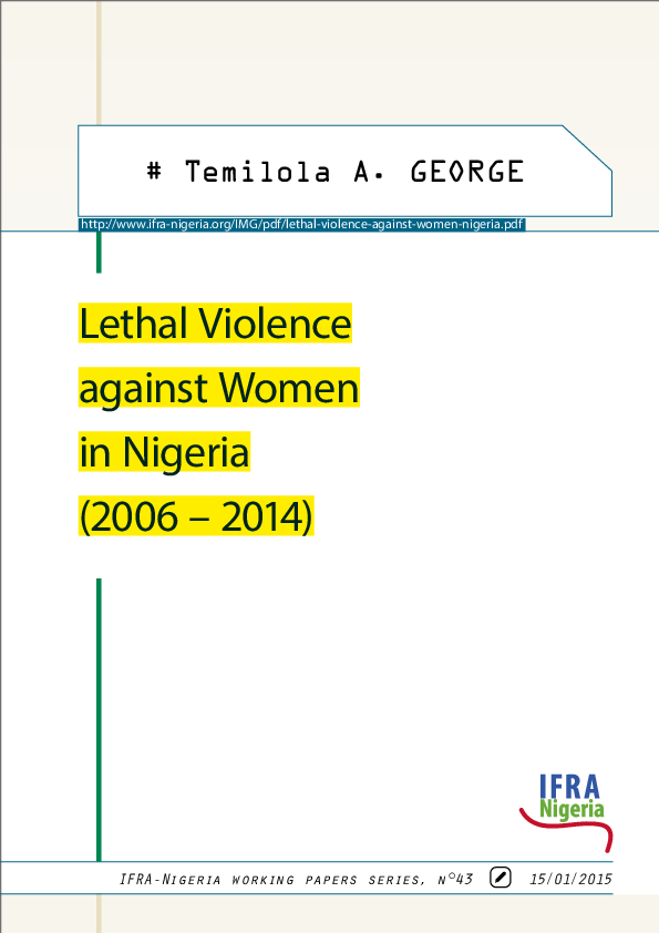 (PDF) Lethal Violence against Women in Nigeria ( 2006 – 2014 )