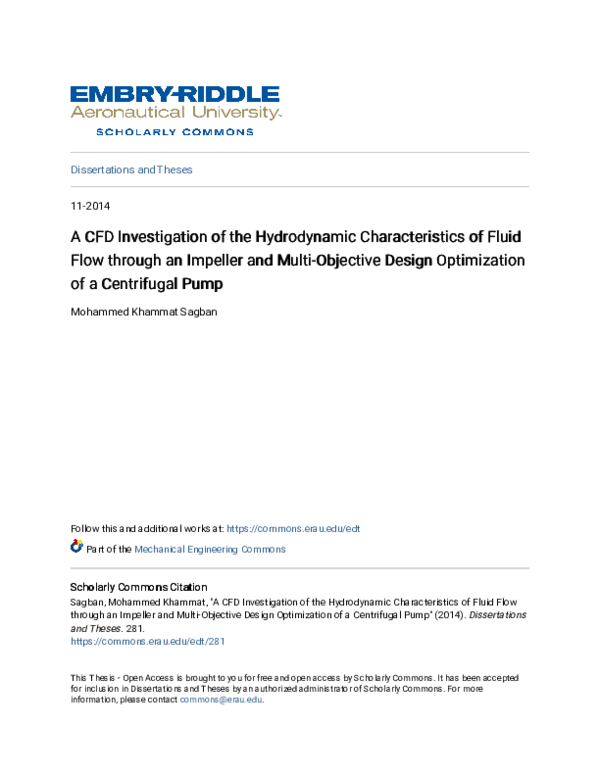 (PDF) A CFD Investigation of the Hydrodynamic Characteristics of Fluid ...