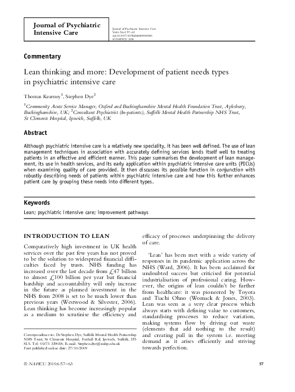 pdf-lean-thinking-and-more-development-of-patient-needs-types-in