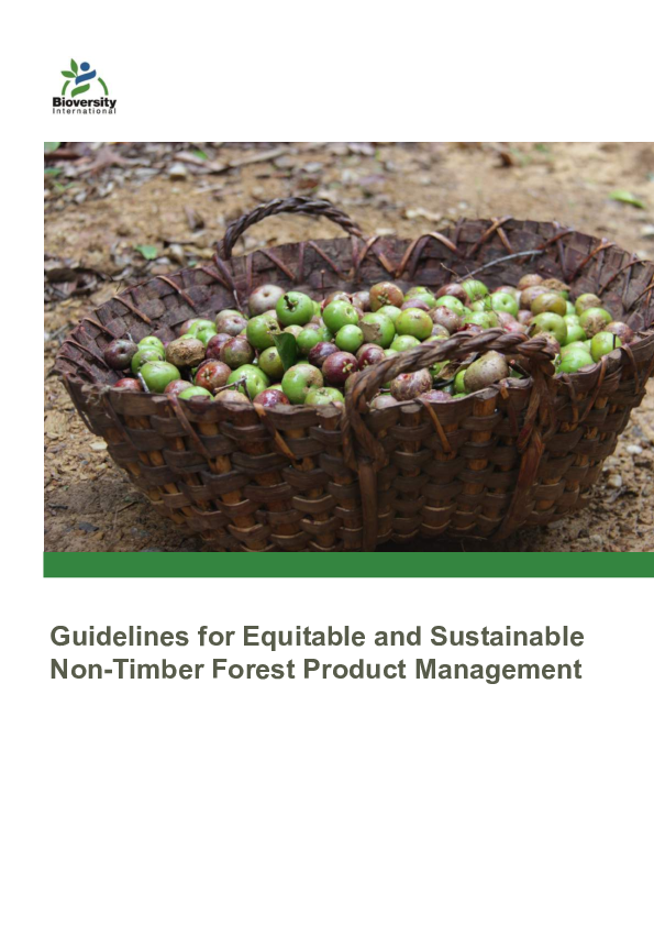 (PDF) Guidelines for equitable and sustainable non-timber forest ...