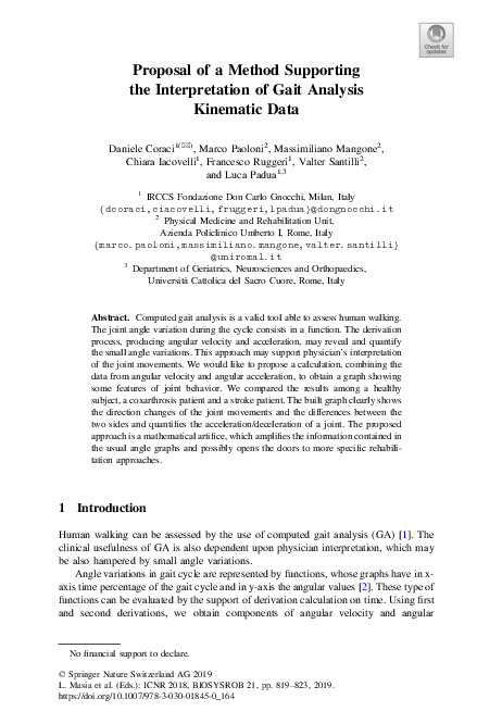 (PDF) Proposal of a Method Supporting the Interpretation of Gait ...