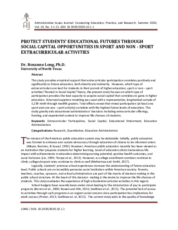 (PDF) Administrative Issues Journal: Connecting Education, Practice ...